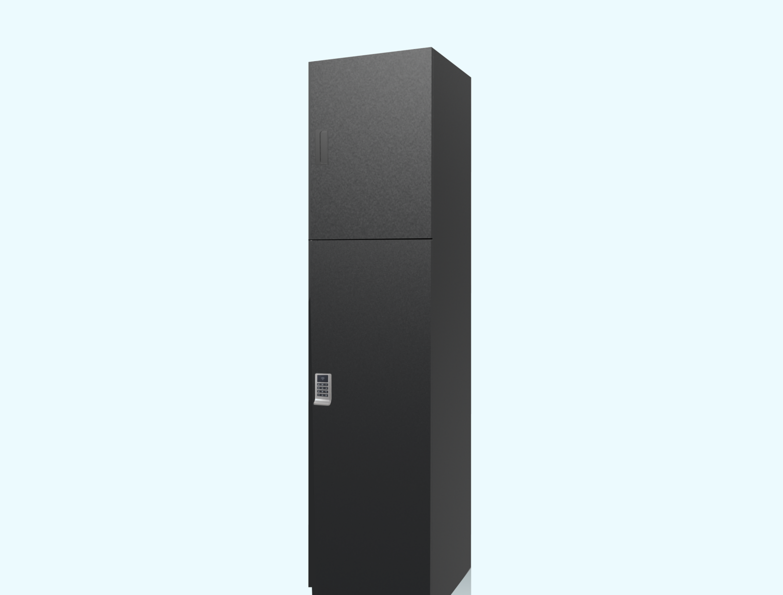 Express-Drop Breezy laundry locker with multiple small compartments designed for high-volume drop-off cycles